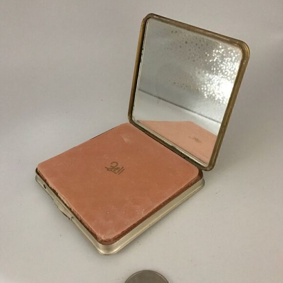 Zell Vintage compact, gold and silver. - Picture 4 of 5